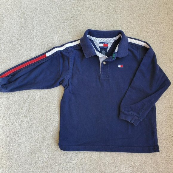 Tommy Hilfiger Other - Vintage Tommy Hilfiger Boy's Long Sleeve Polo Shirt 3/3T Toddler Baby Kids Top